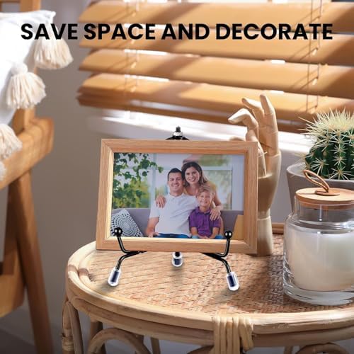 Chumia 18 Pcs Anti Slip Plate Stands for Display, Black, 6, 8, 10 Inch - Image 5