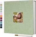 Vienrose Self Adhesive Photo Album with Window 13x12.6 60 Pages Grassgreen by Vienrose