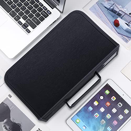 Siveit CD Case DVD Storage Holder, CD/DVD Case Wallet 128 Capacity DVD Cases Organizer CD Binder, Portable CD Wallet for Home Travel (Black binder, Black) - Image 5