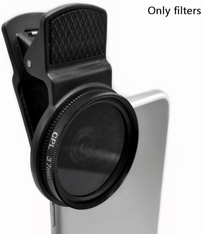 37mm CPL Phone Filter - Circular Polarizer Lens, Includes CPL Lens and Clip - Image 6