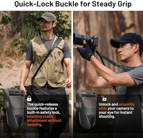PGYTECH Brown Camera Strap Pro, Single Camera Harness w Underarm Strap - Image 4