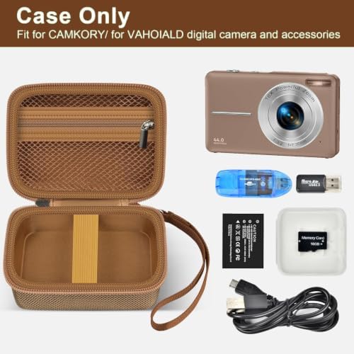 ALKOO Digital Camera Case for CAMKORY/Pouch for KODAK Pixpro, Dark Brown - Image 2