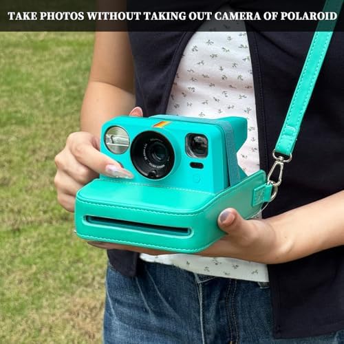 Camera Case for Polaroid Now/Now+ Gen2/3 Instant Film Camera, Teal - Image 6