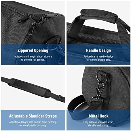 Neewer Tripod Carrying Case, Heavy Duty Waterproof Nylon Bag with Handles & Shoulder Straps, Compact Case with Full Length Zippered Closure, External Pocket for Light Stand/Boom Stand/Tripod, Black, - Image 6