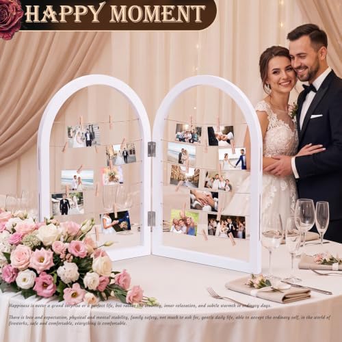 Briwooody 2 Panel 24 x 18 Inch Photo Display Board Frame - Image 7