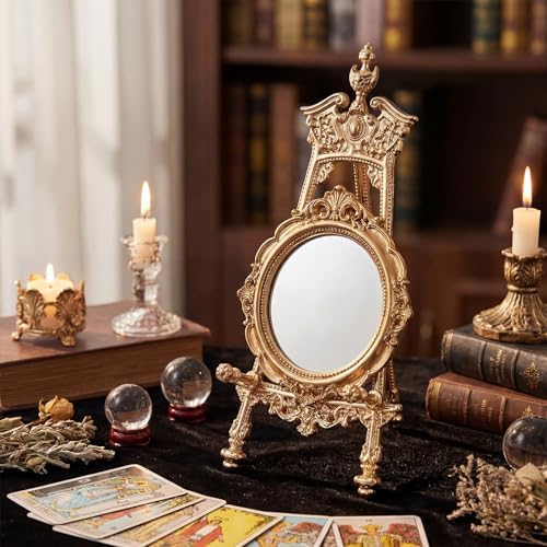 Novabright 9 Inch Ornate Metal Display Stand for Scrying Mirrors - Image 4