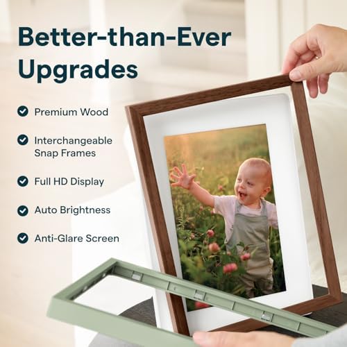 Skylight Digital Picture Frame 2 – 10" Full HD Touchscreen, Walnut - Image 5