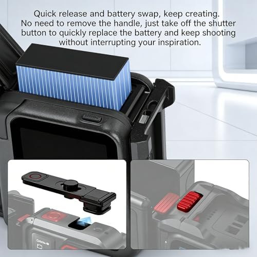 Action Camera Cage with Handle, Compatible with Sports Cameras - Image 3