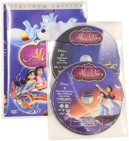 100 Clear CPP Movie Plastic Sleeves + 2 Disc Non-Woven Sleeves by StarTechDeals (Limited Edition) - Image 2