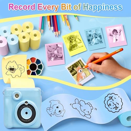 18 Rolls Kids Camera Paper Roll Refill Compatible with Most Instant Print Cameras for Kids BPA Free （2.24"x0.98" ） - Image 5