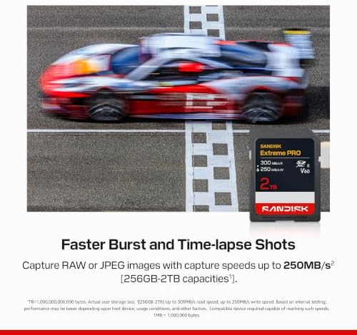 SANDISK 128GB Extreme PRO SDXC UHS-II Memory Card - C10, U3, V60, 6K, 4K UHD, Read Speed up to 300MB/s - SDSDXEM-128G-GN4IN - Image 7