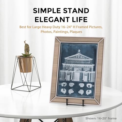 TR-LIFE 3 Pack 12 Inch Plate Stands for Display - Large, Metal Picture Frame Holder Stand + Easels for Decorative Platter, Book, Plaque, Photo, Table Top Art - Image 5
