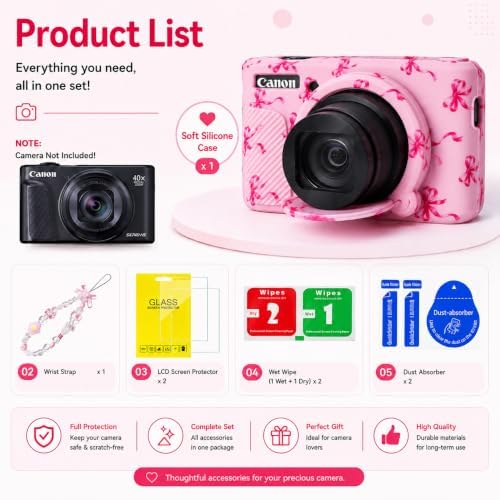 Cute Camera Case for Canon PowerShot SX740 HS/SX730 HS - Image 3