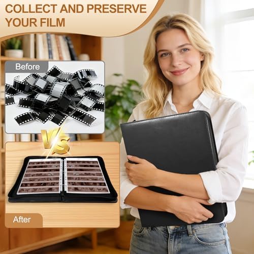 30 Pcs 35mm Film Negative Sleeves Film Negative Storage Album, Clear Page Protectors for 135mm/35mm Camera Film Roll, Acid-Free 135mm Film Travel Organizer for 3-Ring Binder, Holds 1260 Frames - Image 7