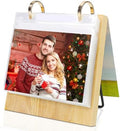 ZEEYUAN 4x6 Desktop Photo Frame Flip Photo Album on Stand with 60 Pockets, Mothers Day Gift for Mom From Daughter Son 4x6 Photo Album Desk Photo Book for Mom Grandma Gifts by ZEEYUAN