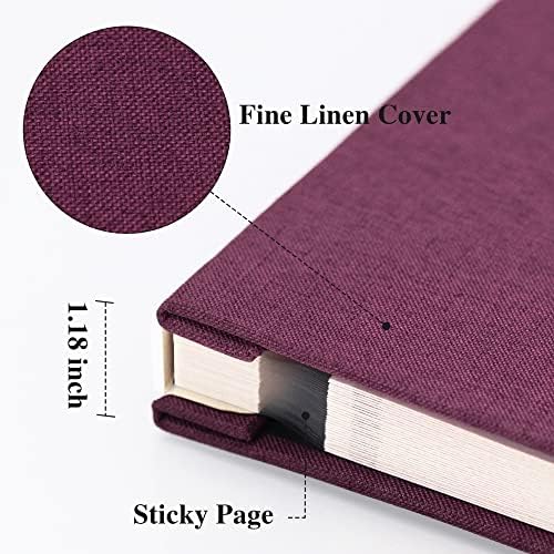 Vienrose Self Adhesive Photo Album with Window 11x10.6 60 Pages Purple - Image 3
