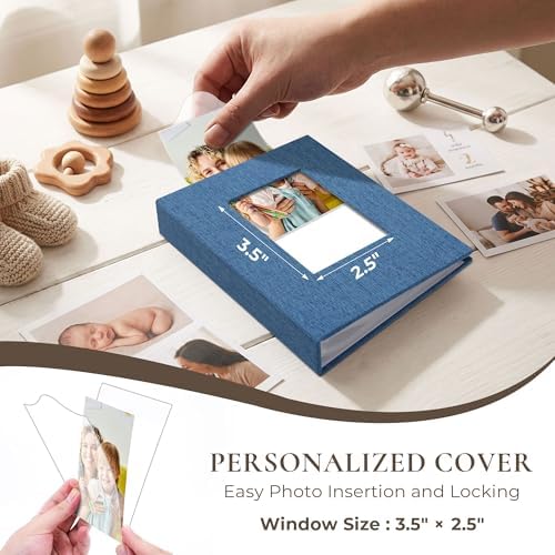 Vienrose 4x6 Mini Photo Album, 2 Pack, 52 Photos, Blue - Image 3