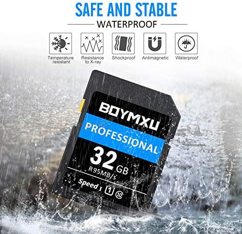 32GB Memory Card, BOYMXU Professional 1000 x Class 10 UHS-I U3 Card Compatible Computer Cameras and Camcorders, 32gb Card Up to 95MB/s, Blue/Black - Image 6