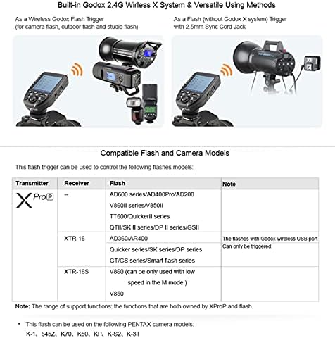 Godox Xpro-P TTL Wireless Flash Trigger for Pentax 645Z K70 K50 KP K-S2 - Image 5