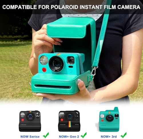 Camera Case for Polaroid Now/Now+ Gen2/3 Instant Film Camera, Teal - Image 2