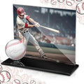DoubleFill Acrylic Display Case Ball Cards,Black,Extra Large,Baseball by DoubleFill