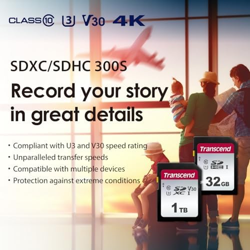 Transcend 16GB SDC300S SD UHS-I SDHC Memory Card, 95MB/s, U1, C10 - Image 3