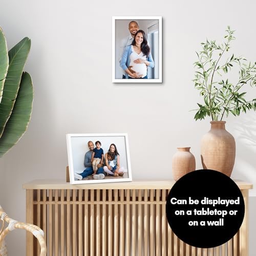 Americanflat 8x11 Picture Frame - Slim Molding - White - Image 5