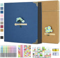 Vienrose DIY Scrapbook Photo Album Kit,12x12 Inch,60 Pages,Blue by Vienrose