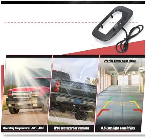 Reversing Camera Kit for GMC for Sierra 1500 2500 for 3500HD 99-07 Tailgate Handle Rear View W/Backup Camera 15228539 15046512 - Image 6