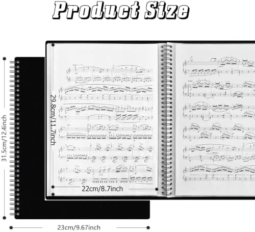 60 Pockets Portfolio Binder with Plastic Sleeves, Presentation Book Display 120 Pages File Folder for Artwork, Sheet Music, Document, Diamond Painting - Image 2