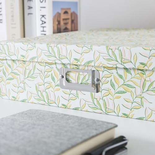Soul & Lane - Photo Memory Storage Box, 14.8x13x3.7 In, Citrus Garden - Image 4