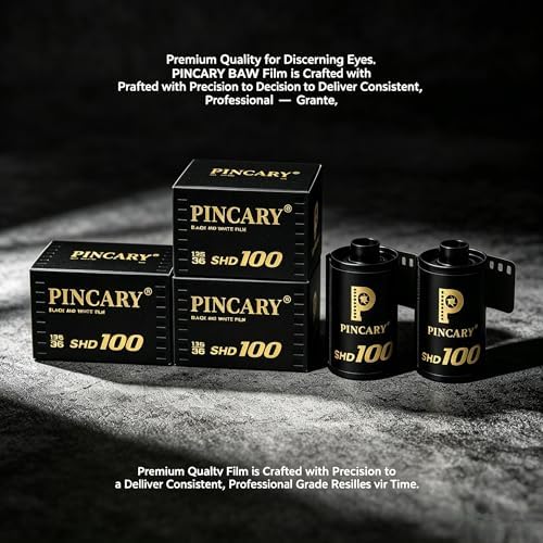Printmaker Choice — Pincary 35mm Film Black and White ISO100 for Portraits and Prints, Scan Friendly Tones, Subtle Highlights, 35 mm Camera, DX 24x36mm, 36EXP - 6Pack - Image 2