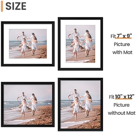 upsimples 10x12 Picture Frame, Gallery Wall Frames Set of 5, Black - Image 5