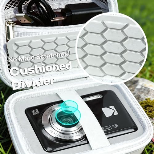 Comecase Digital Camera Case for KODAK PIXPRO FZ55 FZ45 FZ53 FZ43, White - Image 3