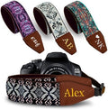Art Tribute Custom Camera Strap Golden Embroidey - Add Your Text and We Make It Especially For You Get Your Own Personalized Gift Camera Strap, No Shipping Cost! by ArtTribute