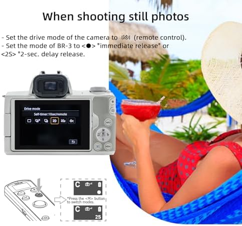 for Canon Camera Wireless Remote Control, Rechargeable OLED Shutter Release - Image 5