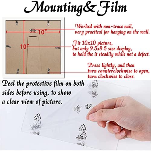 White 10x10 Picture Frame, Lightweight Sturdy Gallery Wall Decor - Image 5
