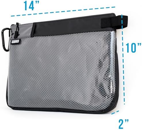 GOBAGS Production Zipper Bags - Electronics & Camera Accessories Bag - Cable organizer, Gear Accessory Pouch, Travel Camera Essentials (Large, Black) - Image 5