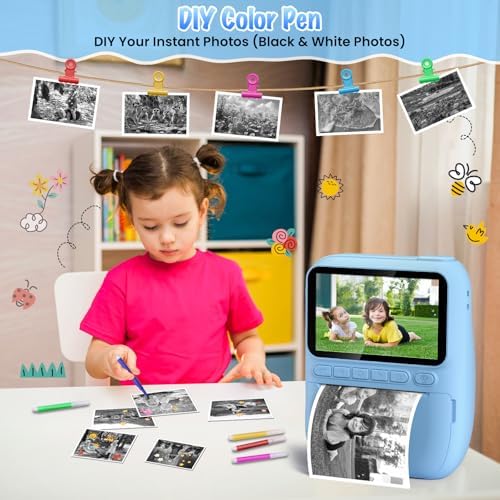 Kids Camera Instant Print, 3.0"" HD 32MP 1080P Toddler Digital Camera - Image 6