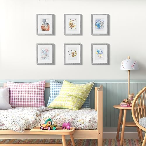 upsimples 8x10 Picture Frames, Gallery Wall Frames Set of 5, Gray - Image 2