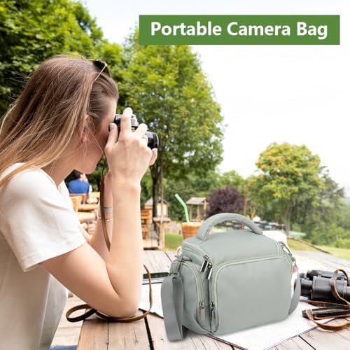 Ainiv DSLR Camera Bag, Large Waterproof Anti-Shock SLR Camera Case, Grey - Image 7