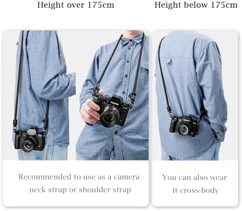 VOVMOEYA Nylon Braided Camera Rope Strap, Camera Neck Shoulder Strap with O-Ring for DSLR & Mirrorless Camera - Image 5
