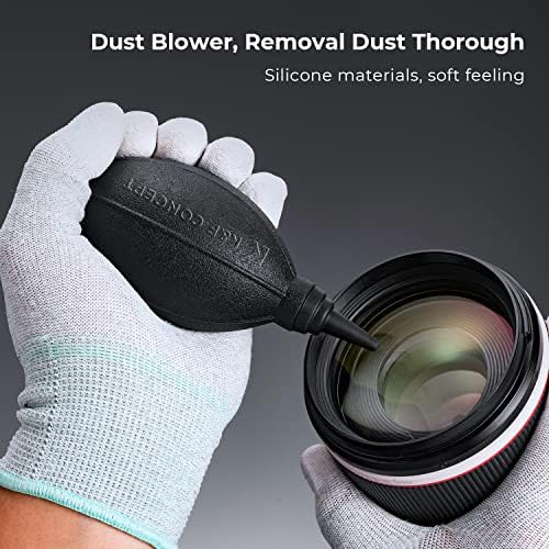 K&F CONCEPT 9-in-1 Camera Lens Cleaning Kit for DSLR, Filters, Phone, Tools - Image 6