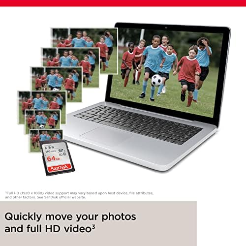 SANDISK 64GB Ultra SDXC UHS-I Memory Card - Up to 140MB/s, C10, U1, Full HD, SD Card - SDSDUNB-064G-GN6IN - Image 3