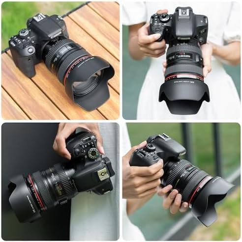 JJC EW-83H Reversible Lens Hood Shade Protector for Canon EF 24-105mm f/4L IS USM lens, not for Canon EF 24-105mm f/4L IS II USM, Replaces Canon EW-83H Lens Hood - Image 6