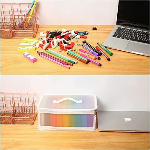 Gbivbe Photo Storage Case - 4x6 Size, Large Box Holds 1000 Photos, Card Storage, Handle Puzzle Cards Seed Packets, 9 Colors - Image 7