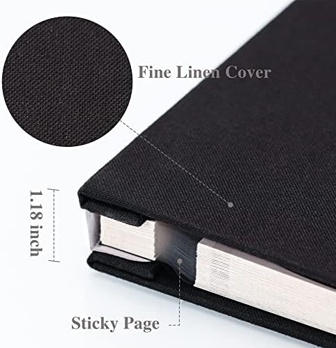 Vienrose Large Photo Album Self Adhesive for 4x6 8x10 10x12 Pictures Magnetic Scrapbook Album DIY 13" X 12.6" 60 Blank Pages with A Metallic Pen - Image 3