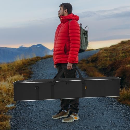 Multifunctional Tripod Bag 50 X 10 X 10 Inches / 127 X 25.5 X 25.5 cm Heavy Duty Tripod Carrying Case with Handle for Lights, Speakers, Cameras, Booms, Microphone Stands, Black - Image 6