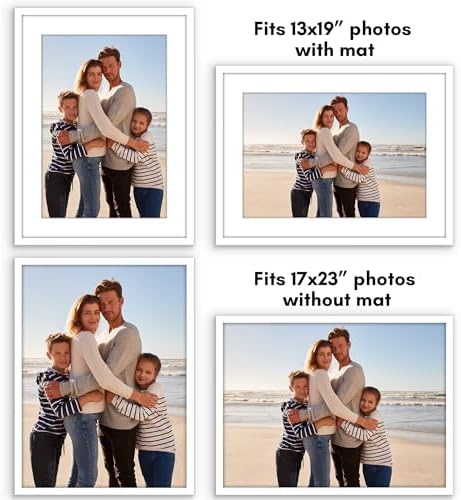 Americanflat 17x23 Poster Frame 5-Pack - Matted to 13x19 - White - Image 4
