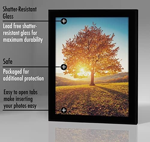 Americanflat 8x10 Picture Frame - Engineered Wood - Black - Image 3
